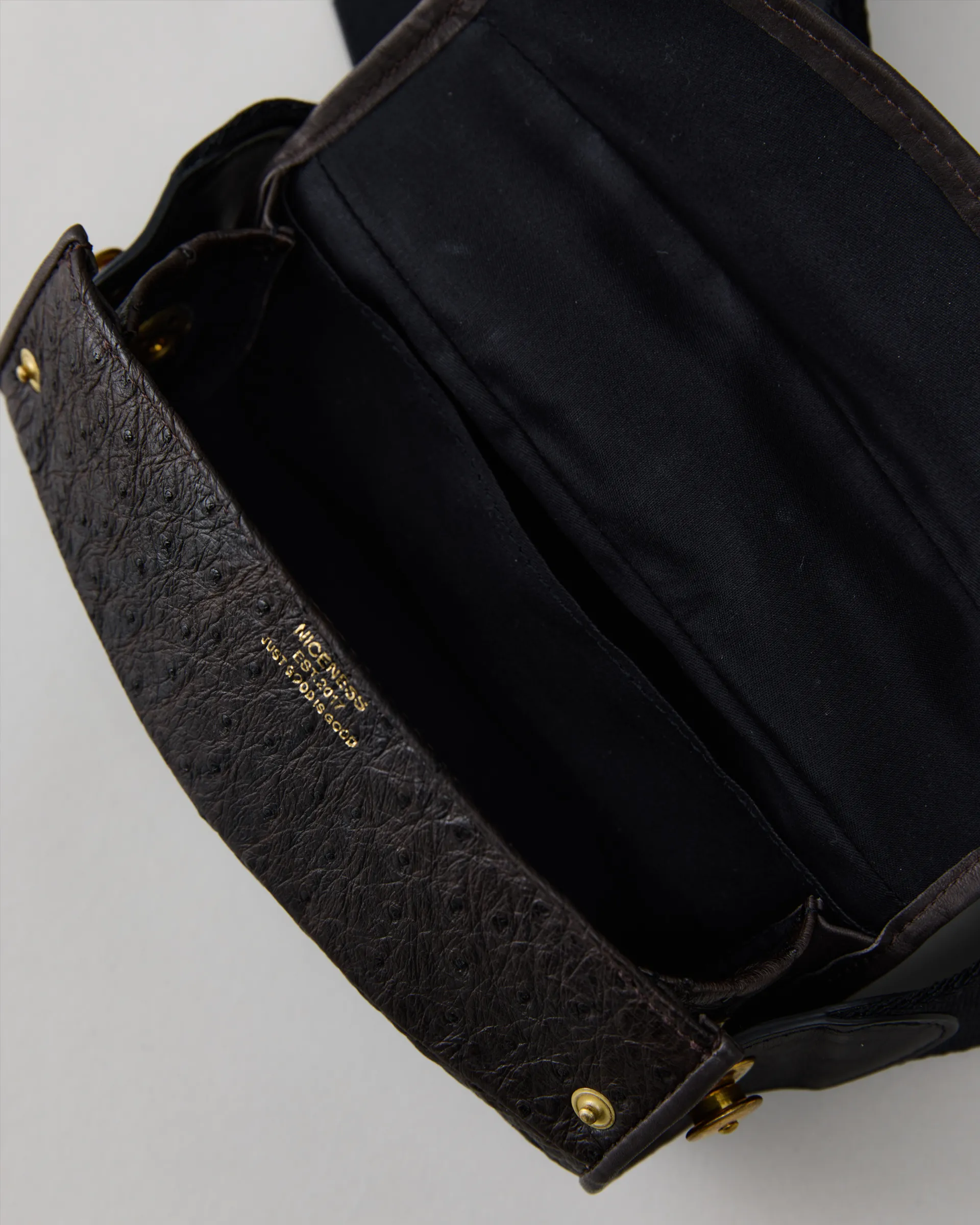 タグ付き 美品 NICENESS ナイスネス RICHARD バック 革 黒 niceness / ナイスネス 通販します。神戸 ノマド