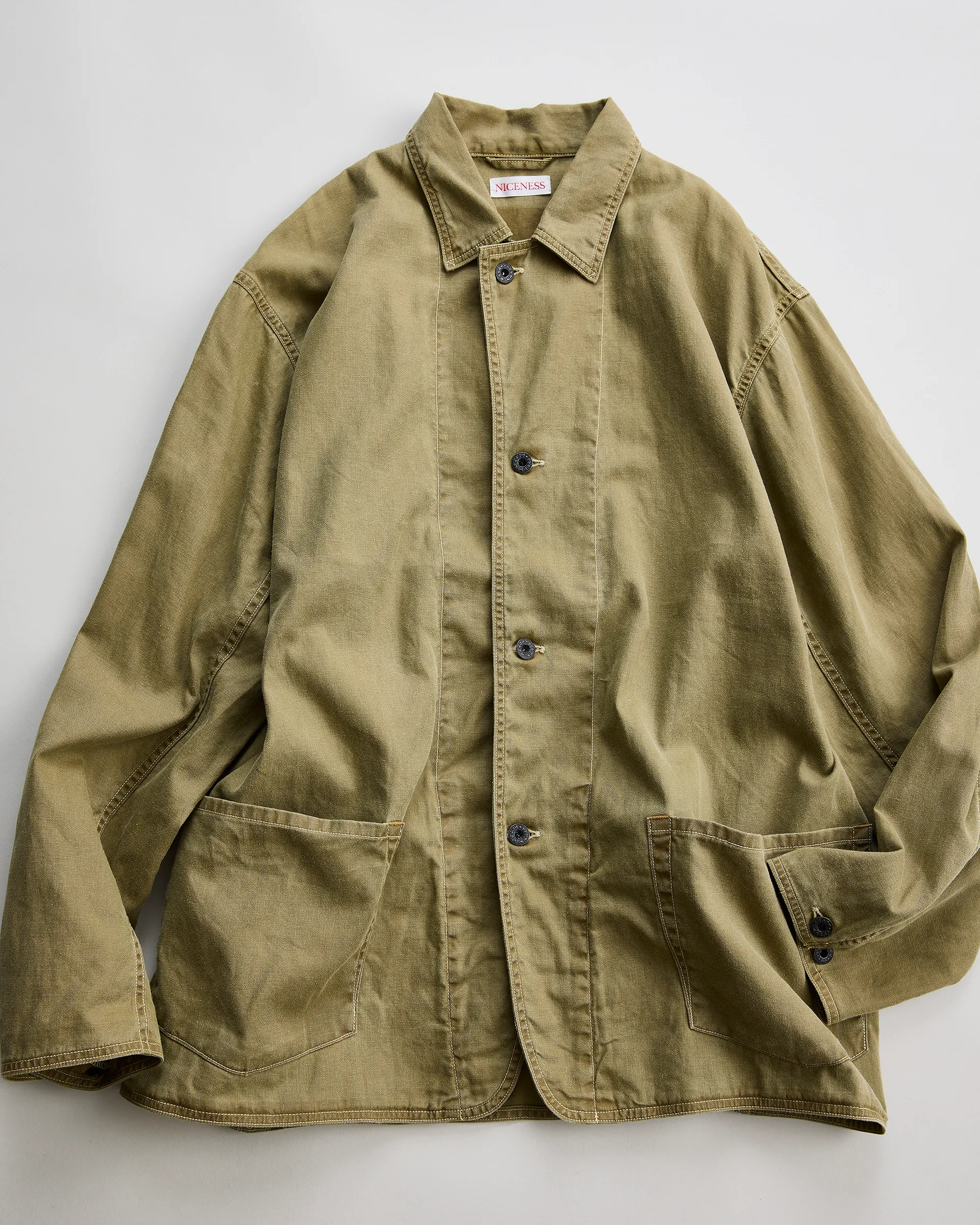 美品　NICENESS BLINKY NNレザーパッチ カバーオール　S NICENESS | Official Website