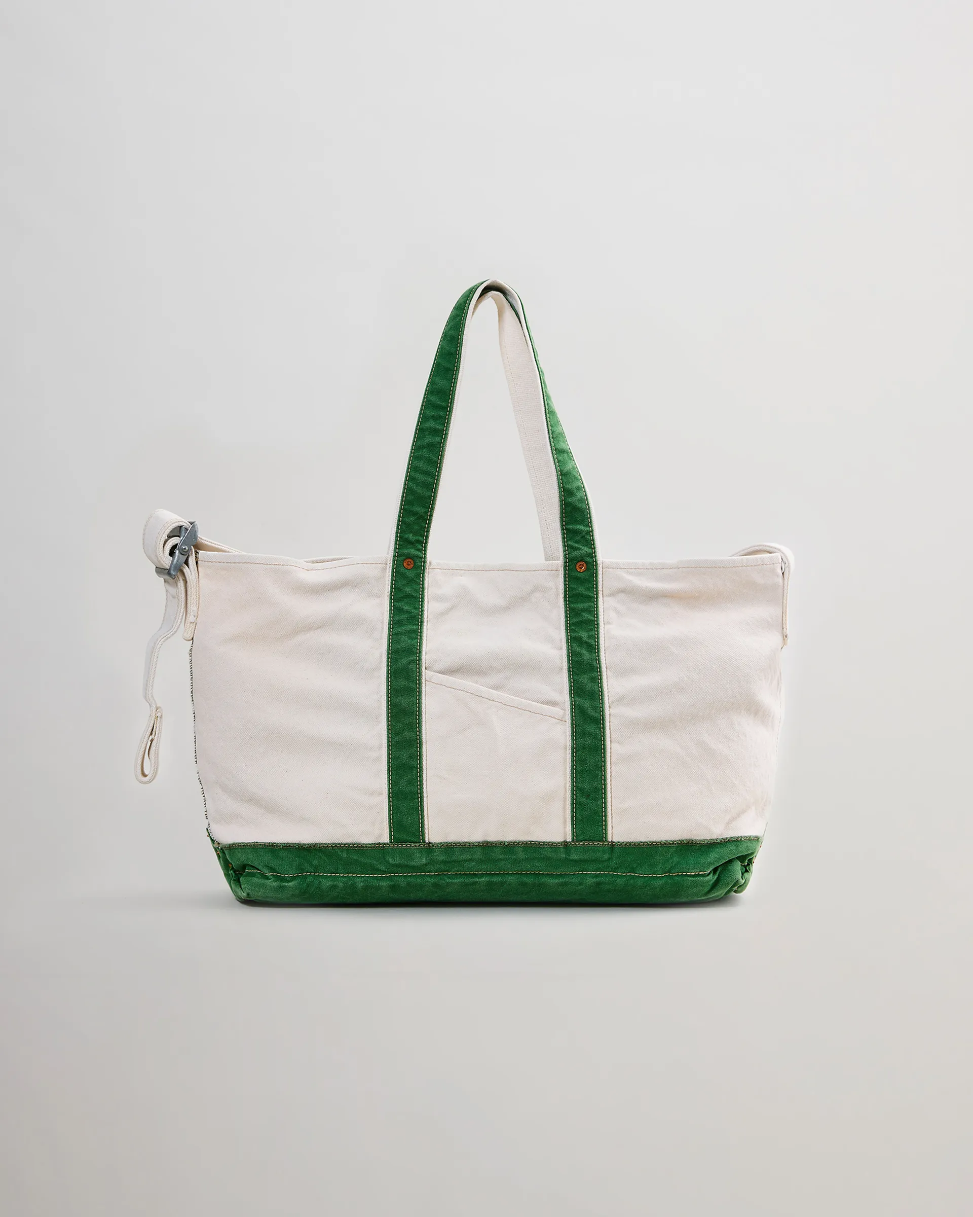 NICENESS ナイスネス　ネイビー グリーン ショルダー　トートバッグ L.LESH / L.レッシュ( NNショルダートートバッグ - 加工キャンバス